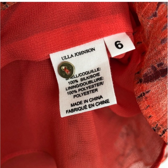 Ulla Johnson Aberdeen Silk Mini Dress Size 6 EUC - Picture 11 of 11